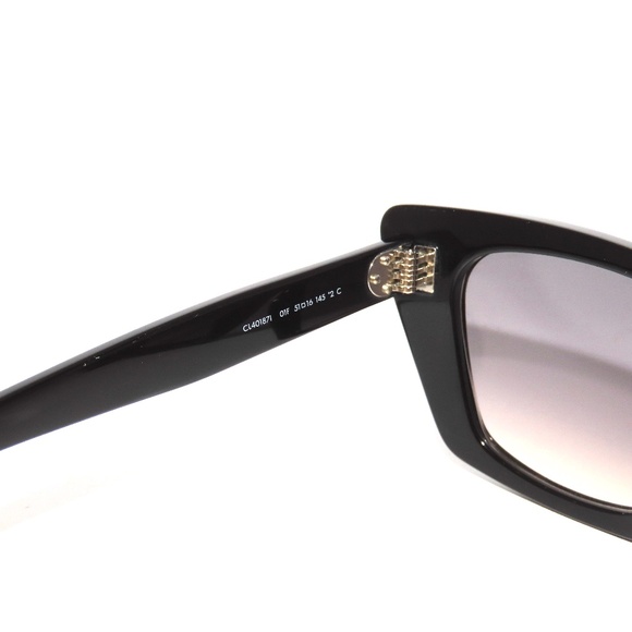 Celine CL40187I 01F 51 Black Grey Smoke  Gradient Sunglasses 40187I - Picture 6 of 7
